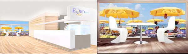 progettazione e realizzazione BAR - STABILIMENTI BALNEARI - IB STUDIO arredi e forniture per BAR- ITALIAN DESIGN ARREDI BAR- Oasi Eden stabilimento balneare